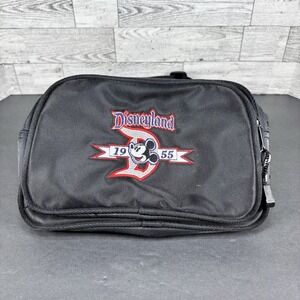 Disneyland Resort Embroidered Mickey Mouse 1955 Black Fanny Pack Waist Bag‎